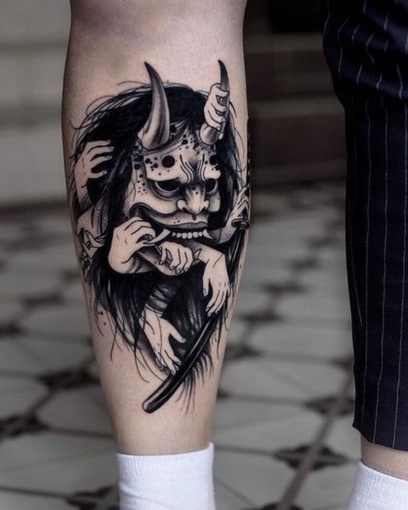 Tattoo • Значение тату: Демон и его маска