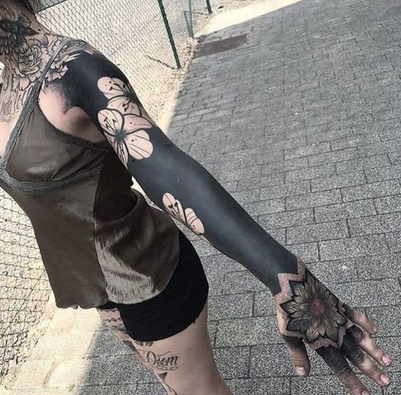 Татуировки Для Девушек Фото Черные