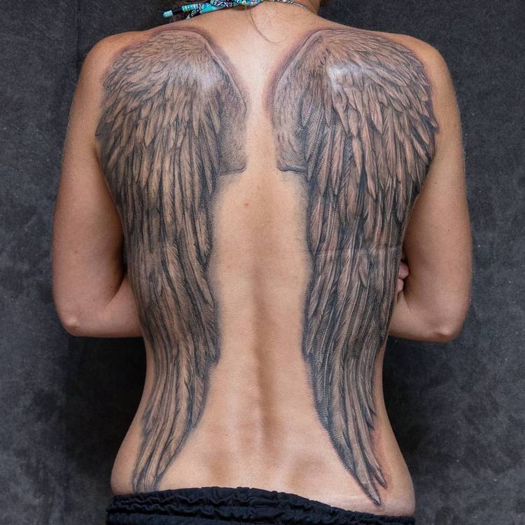 Татуировка Крылья ангела